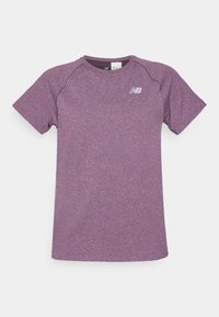 SLIM  - T-shirt de sport - plum brown heather