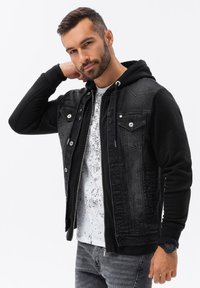 Ombre WITH HOOD  - Farkkutakki - black