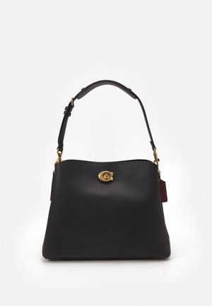 POLISHED PEBBLE WILLOW SHOULDER BAG - Handväska - black