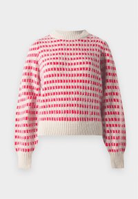 JDYSIGRID LIFE ON PUFF - Strikkegenser - cement/love potion/lilas