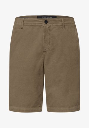 Street One MEN, CHINO SHORTS IN A REGULAR FIT MADE OF CORDUROY, piaskowy