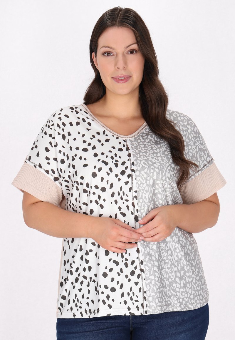 usha PLUS SIZE - Triko s potiskem - light pink