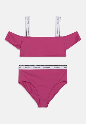 Calvin Klein Swimwear CROP - Bikini - bright damson