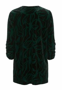 Cellbes of Sweden WITH GATHERED SLEEVE - Tunika - dark green patterned