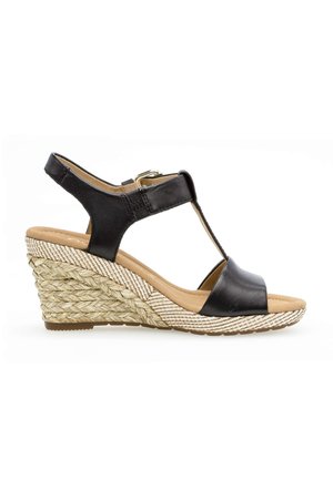 High heeled sandals - schwarz bast