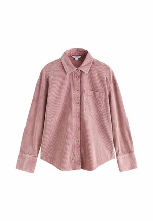 Next, WASHED CORDUROY SHIRT - Blúzka so zapínaním na gombíky - rose pink