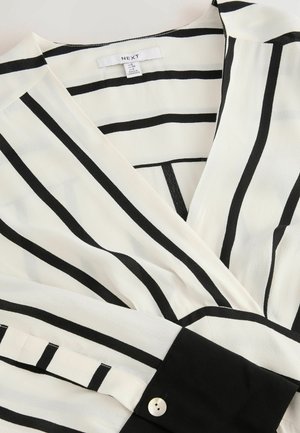 Next TALL FIT ASYMETRIC KAFTAN  - Maksimekko - black  white stripe