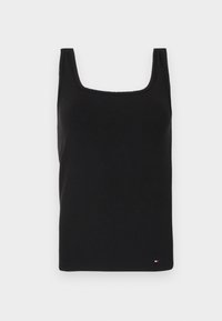 SLIM SQUARE TANK - Top - black