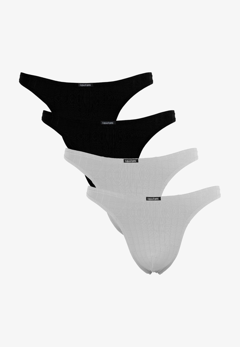 Fabio Farini 4ER PACK HERREN STRING TANGA ENG ANLIEGEND STRETCH - Slip ...