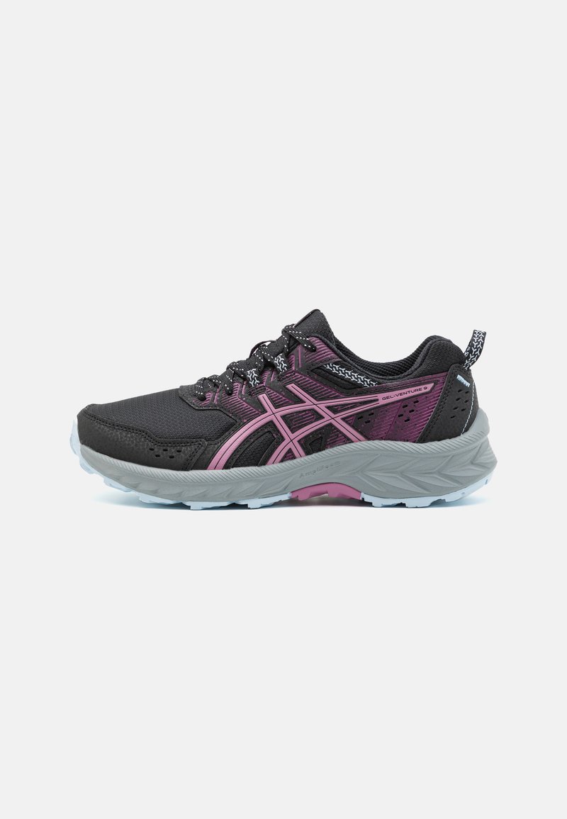ASICS GEL-VENTURE 9 - Løpesko for mark - black/soft berry