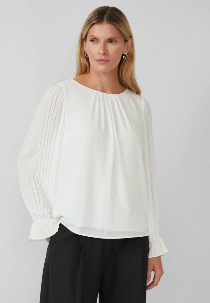 S.Oliver Camicia Da Donna Con Scollo A V, Maniche 3/4 E Colletto Arricciato – Eleganza Semplice - 3