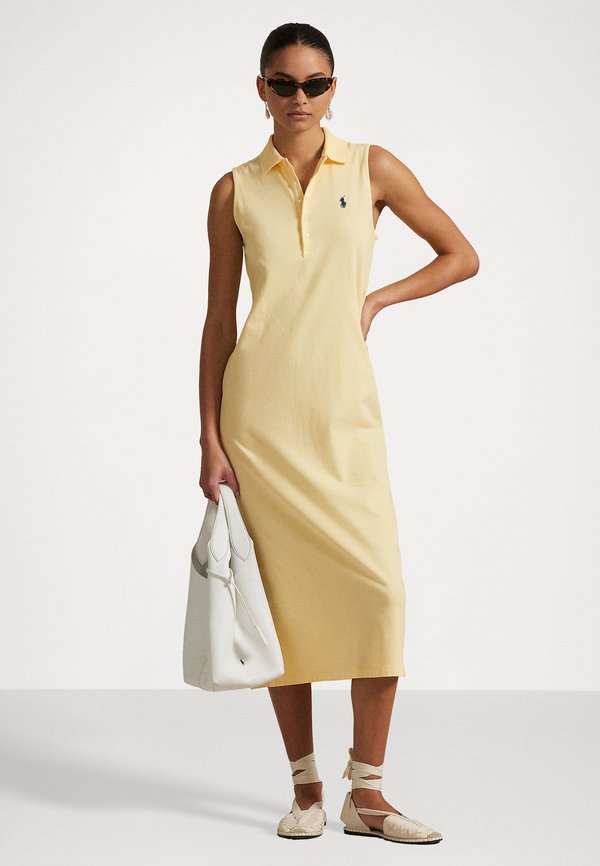 Stretch Cotton Sleeveless Polo Dress - Day dress3