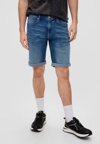QS Short en jean - blau
