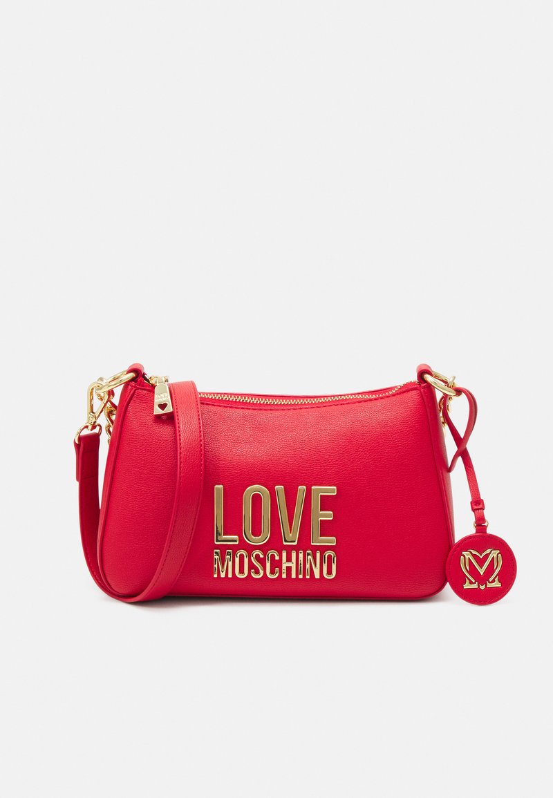 Love Moschino LOVE LETTERING SHOULDER BAG Toalettmappe rosso/rød Zalando.no