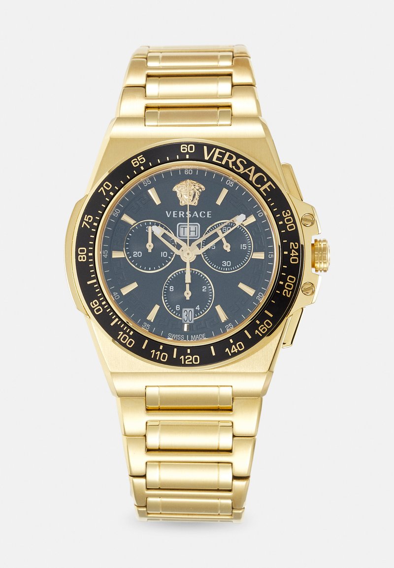 Versace GRECA EXTREME CHRONO - Chronografinis laikrodis - gold-coloured black