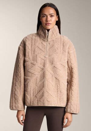 FAUX-SHEARLING SNOWFLAKE - Fleece trui - stone