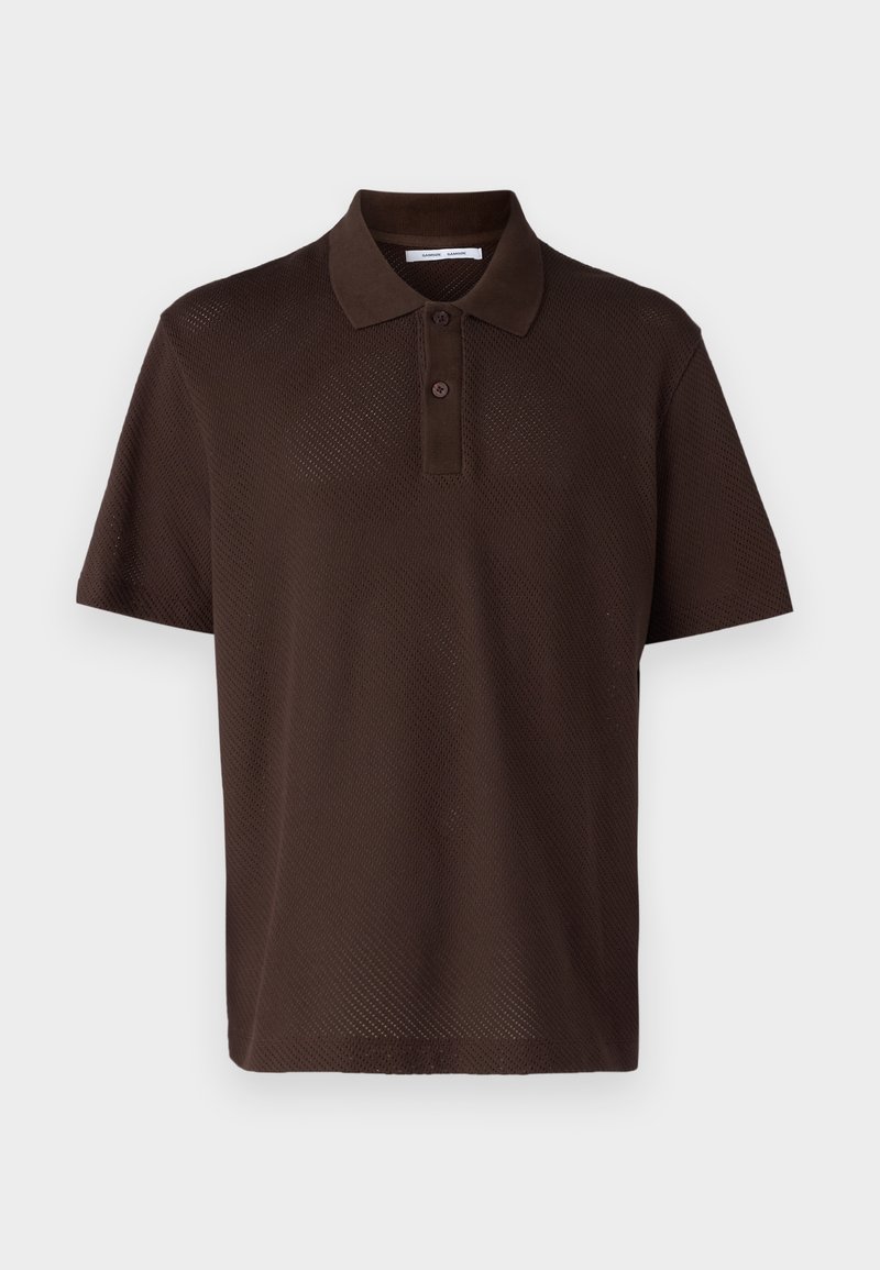 Samsøe Samsøe Poloshirt donkerbruin