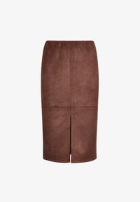 Apricot PLIT FRONT SUEDE Kokerrok brown/bruin