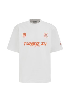 WE Fashion, T-shirt con stampa - white