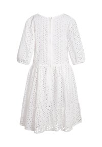 happy girls LOCHSTICKEREI - Day dress - ecru