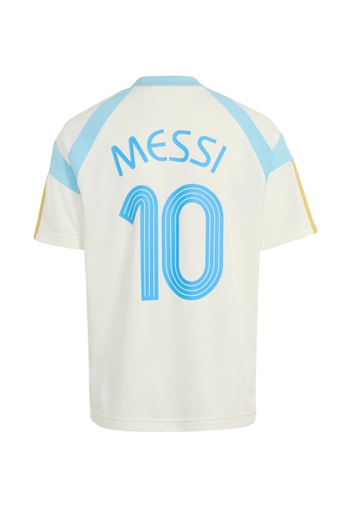 adidas MESSI HOUSE OF TIRO TEE KIDS UNISEX - National team wear - off white/ice blue — photo 2