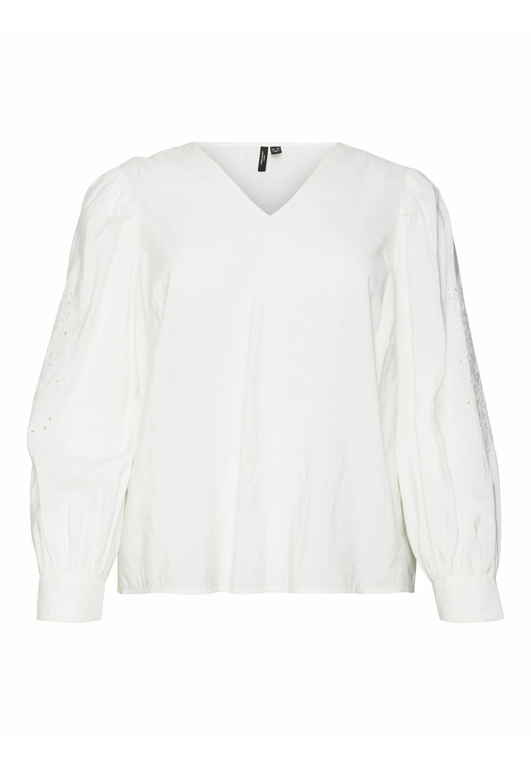 VERO MODA CURVE Bluse Mit Wickel-Optik Für Damen – V-Ausschnitt & Knotendetail