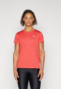 Under Armour - TECH TWIST - Sports T-shirt - red solstice/coho/white Thumbnail Image 1