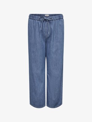 ONLY Carmakoma MIT WEITEM CARYASMIN - Wide Leg - medium blue denim