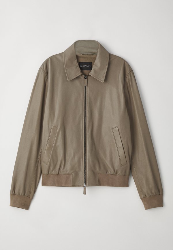 BLOUSON JACKET - Leather jacket - beige2