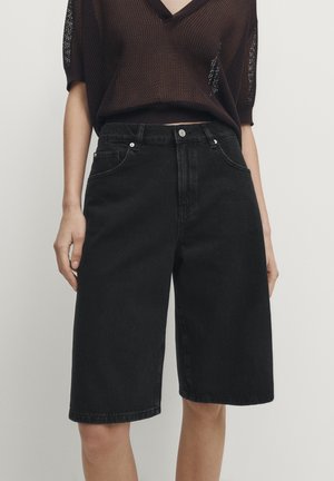 Farkkushortsit - black