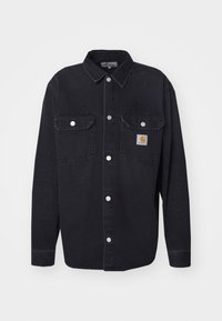 HARVEY SHIRT - Chaqueta vaquera - black dark used wash