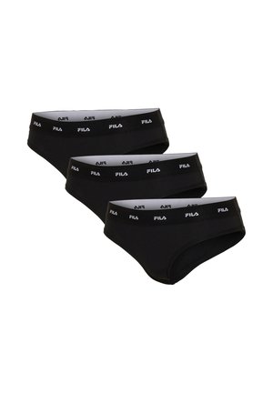 Fila, BRIEF ELASTIC FILA LOGO 3 PACK - Slip - black