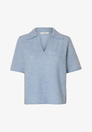 Selected, SLFLULU - Striktrøje - blue melange