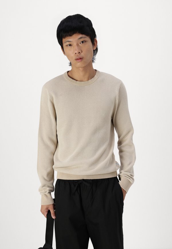 EGLOBE CREW NECK - Jumper - oatmeal3