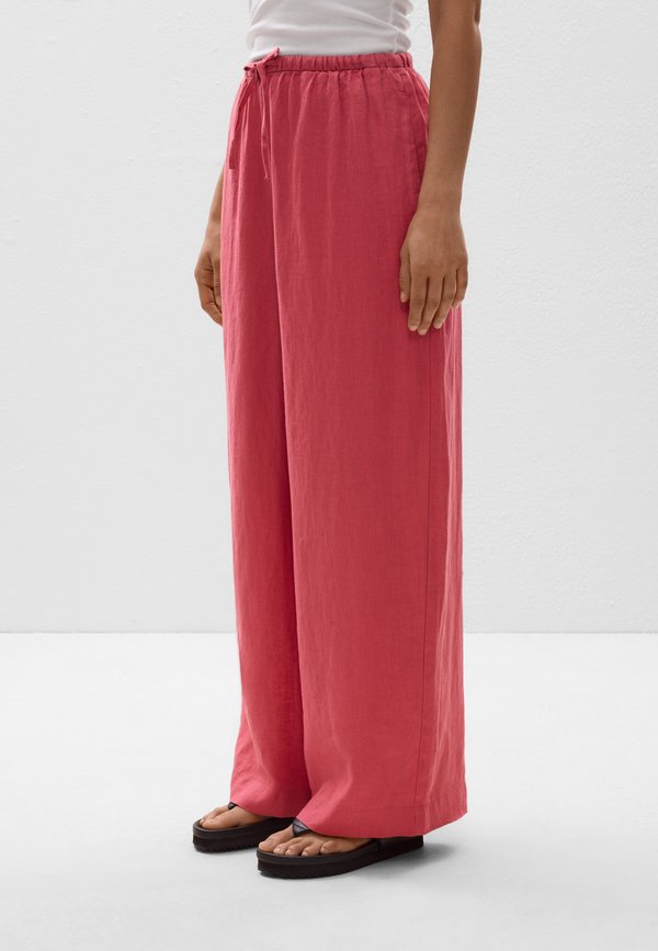 LINEN STRAIGHT-LEG - Stoffhose