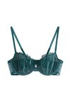 Reggiseno con ferretto - dark dusty turquoise