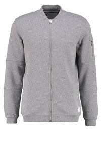 Jack & Jones JCOPETE  - Sudadera con cremallera - light grey melange