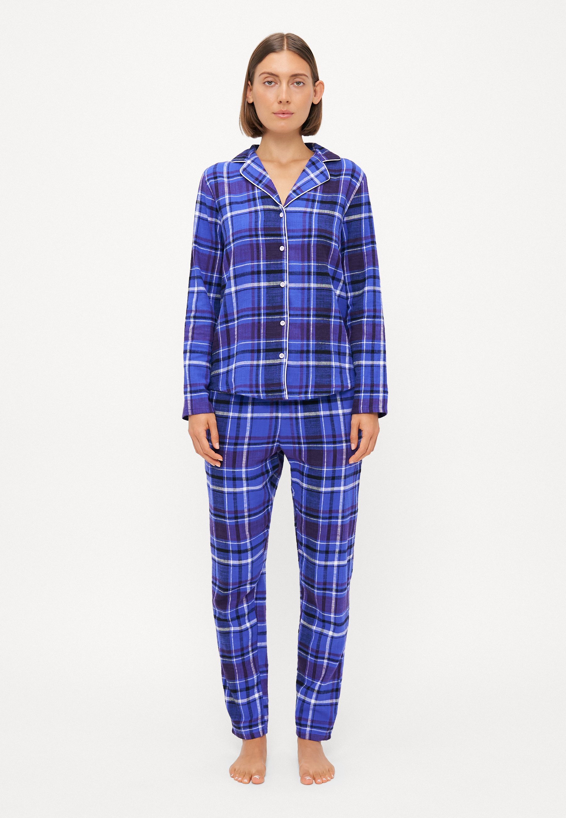 Pyjama D'hiver Long Femme Triumph - 100% Coton Jersey Taille 48 - Neuf Avec étiquettes