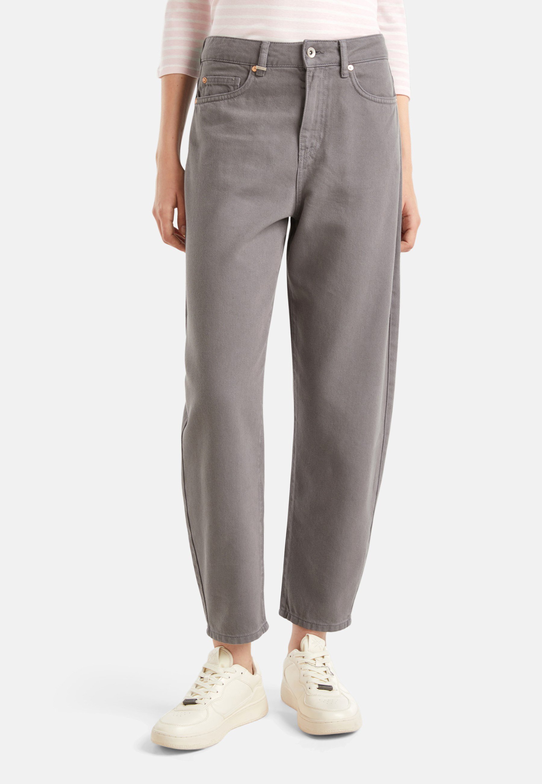 Pantalon Palazzo Pour Fille United Colors Of Benetton – Taille élastique, Logo Brodé – Gris – Taille 160 Cm