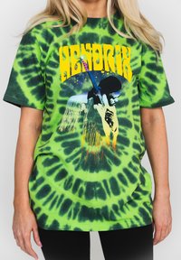 Paradiso Clothing JIMI HENDRIX HEAR THE VIBE TIE DYE - Print T-shirt - green