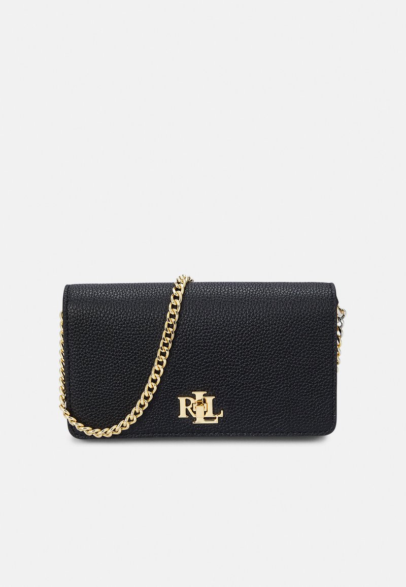 Lauren Ralph Lauren PEBBLED CROSSBODY TURN-LOCK TECH CASE - Bandolera - black