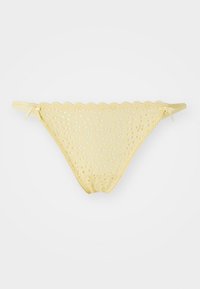 THONG MINI BRODERIE ANGLAIS - Tanga - light yellow