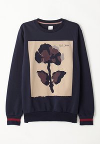 WITH FLORAL PRINT - Bluză de molton - black