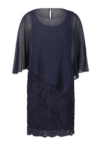 Vestito Lungo Vera Mont In Pizzo E Chiffon – Manica Mezza, Scollo Rotondo, Chiusura Lampo – Eleganza Femminile Per Occasioni Speciali