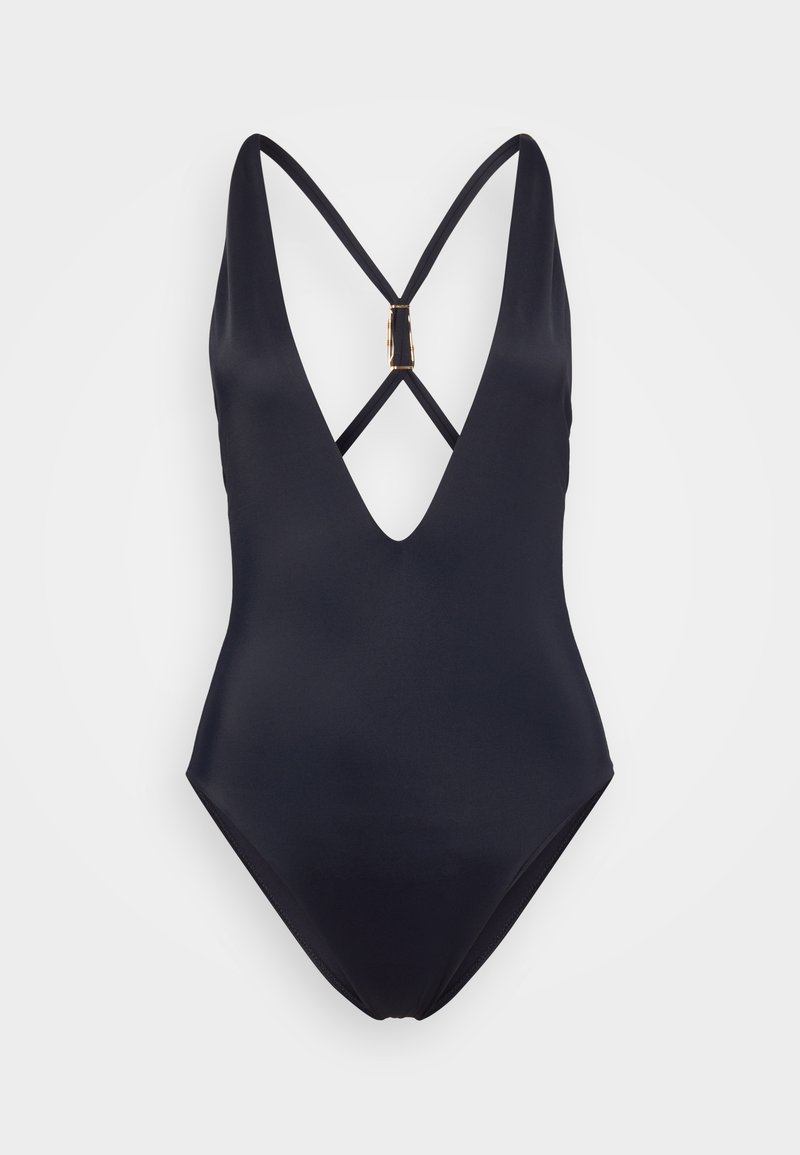Versace SWIM ONE PIECE VITA PIN FORM - Swimsuit - black - Zalando
