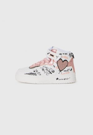 Sneaker high - white/rose