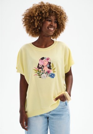 blue shadow, - T-shirt z nadrukiem