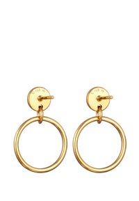 Elli GEO CIRCLE PLATE - Ohrringe - gold-coloured