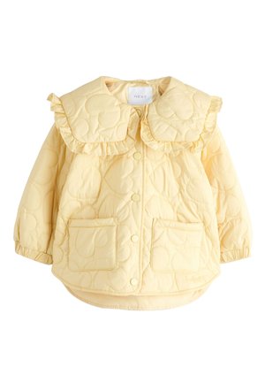 Next, REGULAR FIT - SHOWER RESISTANT FRILL COLLAR - Light jacket - lemon yellow