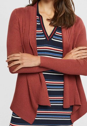 Cardigan - mottled brown